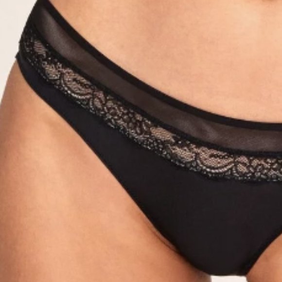 Nylon High Hip Thong Bikini Underwear Panty - Picture 5 of 10